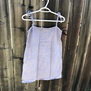 Urban Renewal Remnants Linen Tie Mini Dress